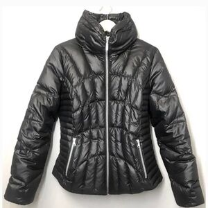 GUESS Women's Quilted Down Puffer Jacket, black
